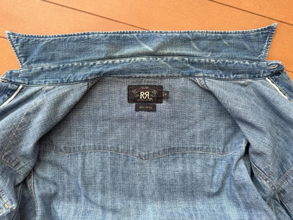 RRL 더블알엘 인디고 데님 웨스턴 셔츠 상품이미지6