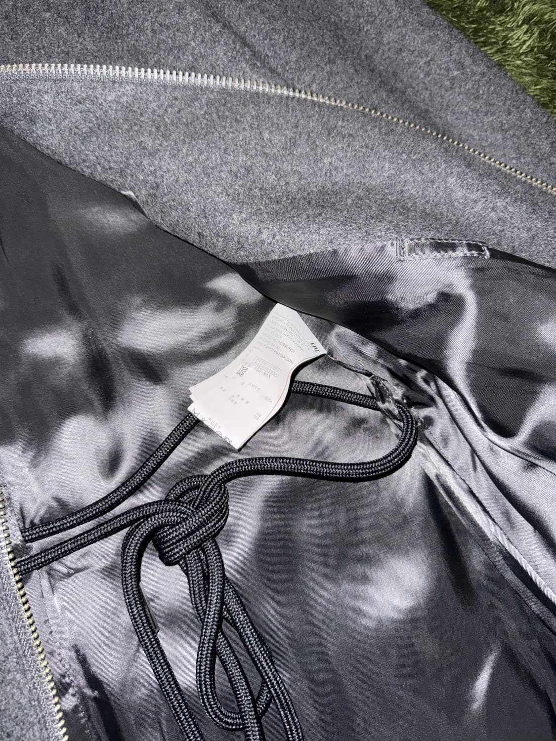 [38] MM6 메종 마르지엘라 투웨이 집업 울 코트 그레이 상품이미지6