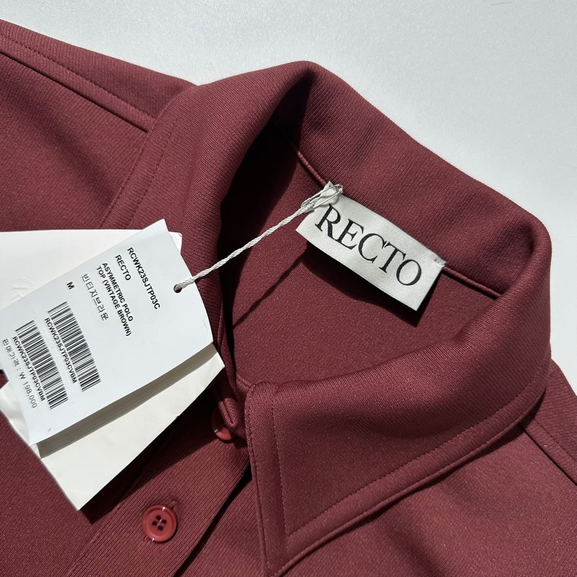 (새상품) 렉토 애시메트릭 폴로 반팔 셔츠 상품이미지6