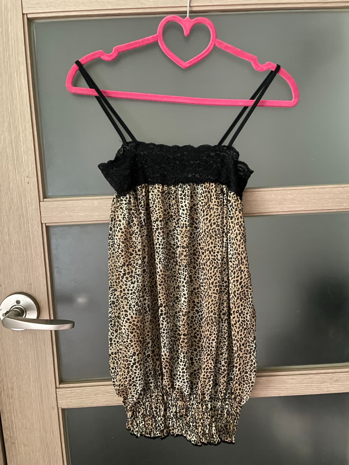 오네갸루 레오파드 시스루 슬립 상품이미지3