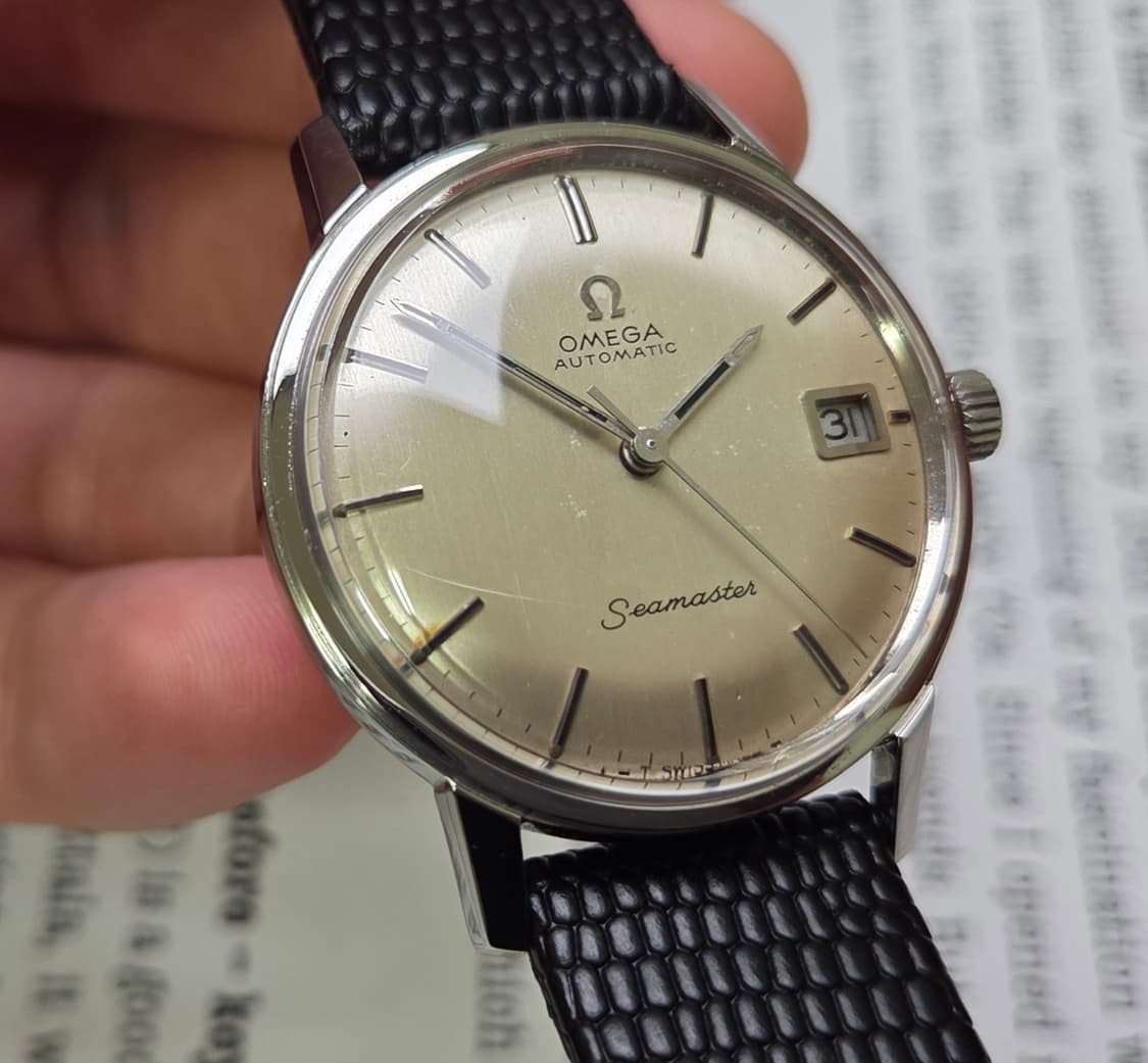 레어] 빈티지 오메가 씨마스터 오리지널 돔형다이얼 싱글데이트 오토매틱 
 상품이미지8