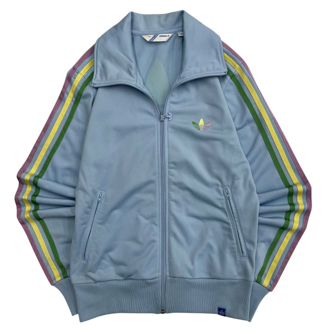 아디다스 여성 파이어버드 레인보우라인 베이비블루 트랙탑 90 상품이미지2