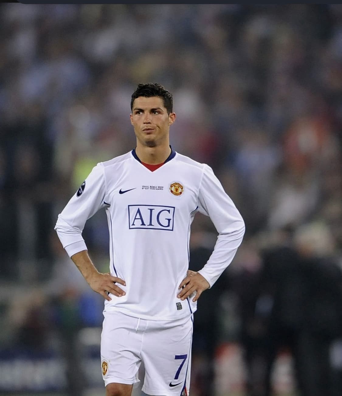 레트로)08-09 맨유 어웨이 챔스파이널버전 호날두 긴팔 유니폼 L 상품이미지9