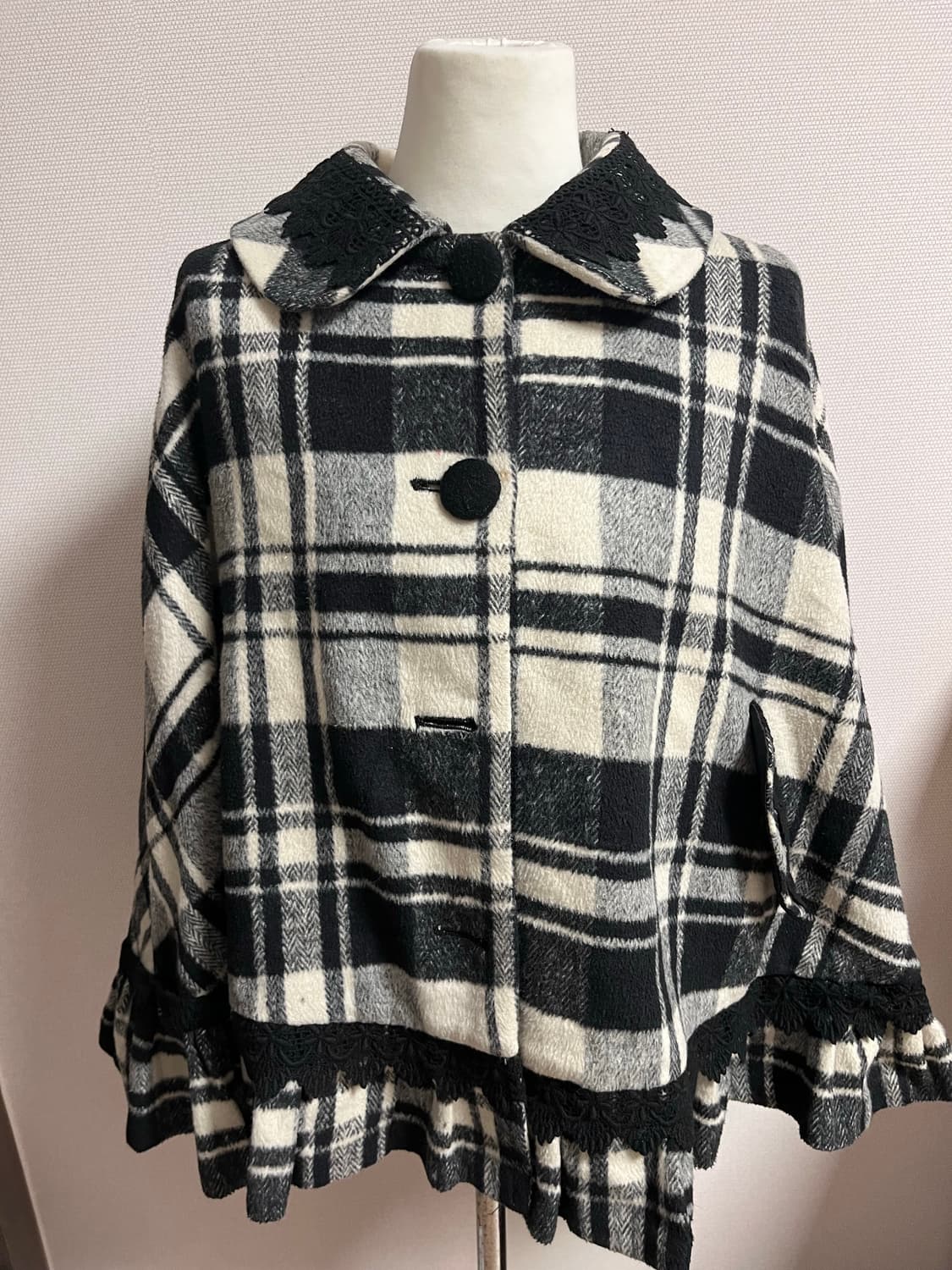 공겜 일브 케이프 체크 하운드 레이스 엑팜깔 핀터 갸루 대대장 상품이미지1