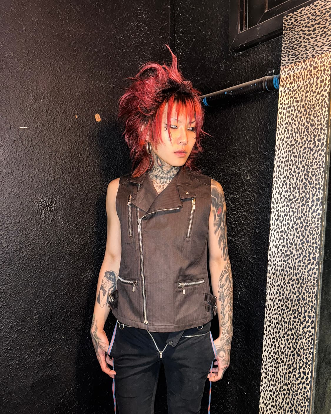 Vintage – Brown Rider Zip Vest 상품이미지1