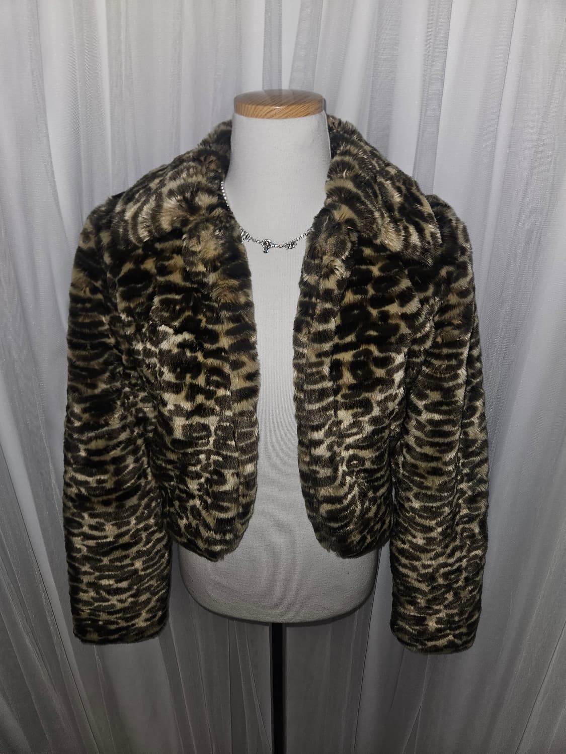 S.T.Y 레오파드 호피 히메 오네갸루 퍼자켓 상품이미지2