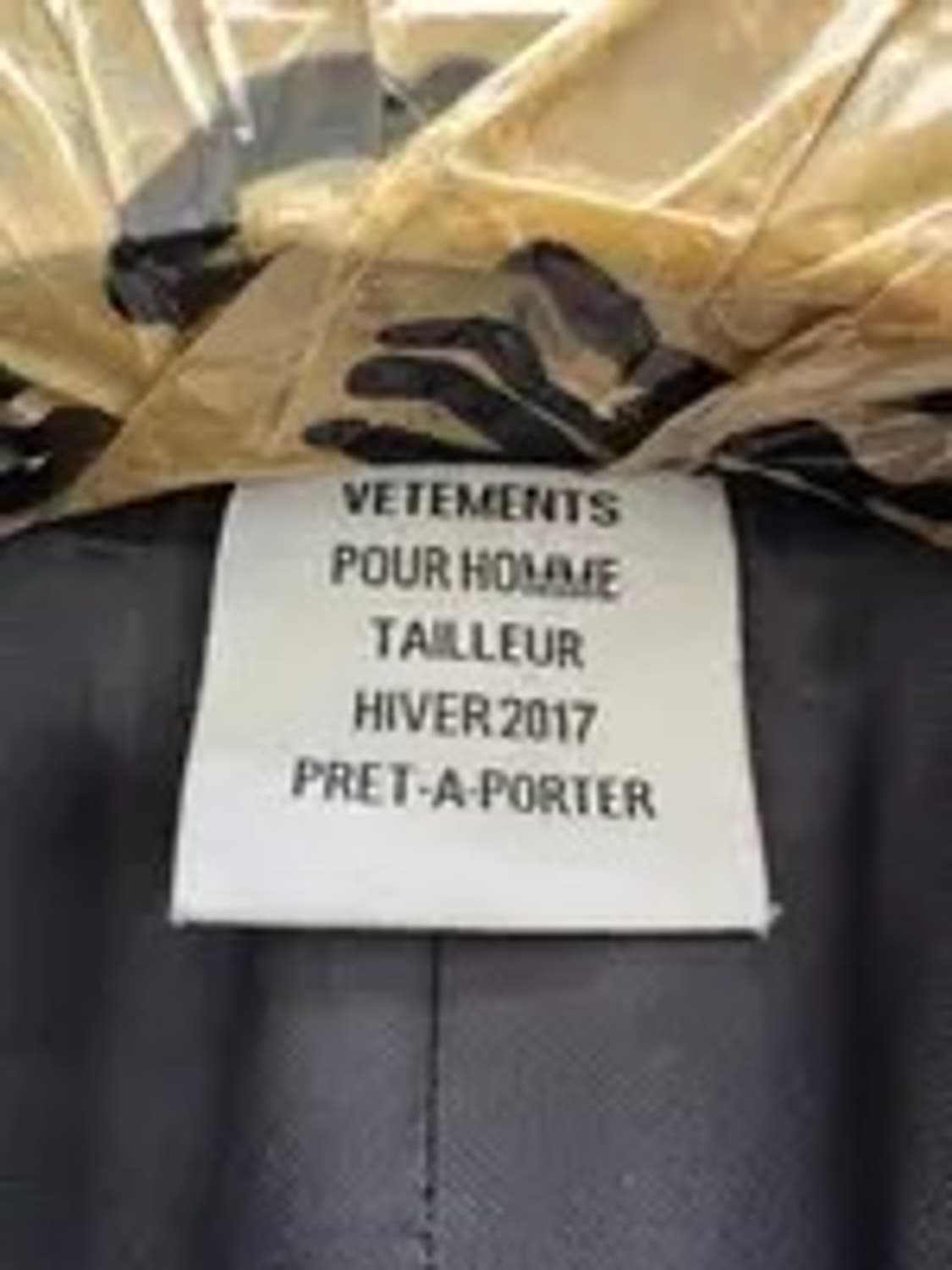 베트멍 17fw 몰스킨 코트 다크네이비 VETEMENTS  상품이미지2