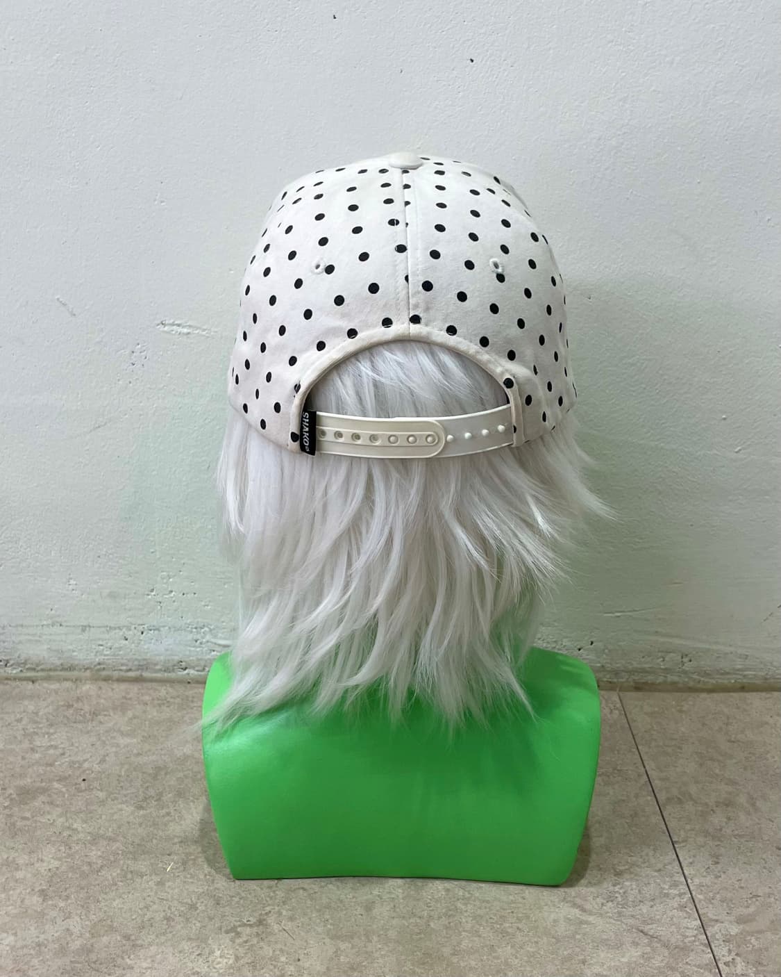 Apple black dot white cap 상품이미지3