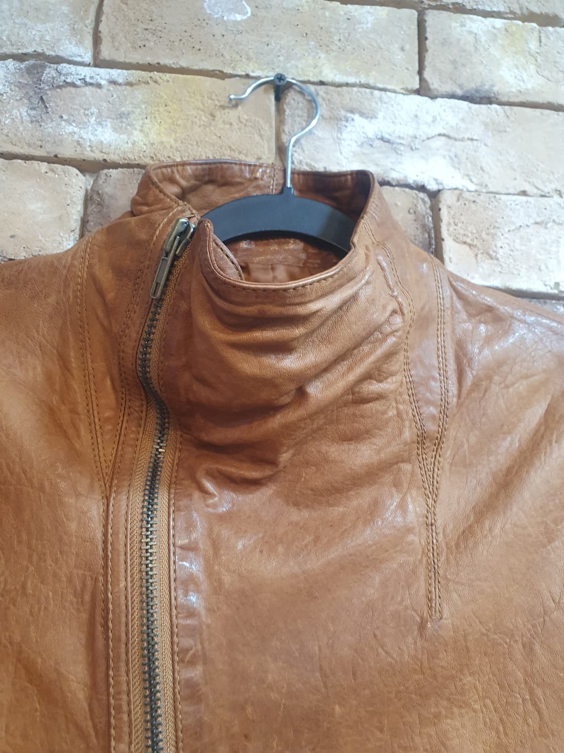 Jane Birkar브라운 가죽 자켓 상품이미지4