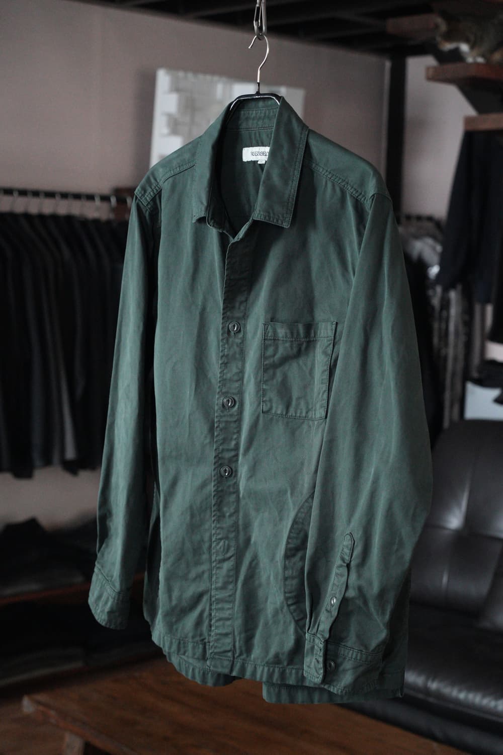 라이즈앤빌로우/ 트윌 메카닉 셔츠 자켓, 포레스트 그린, XL 상품이미지2