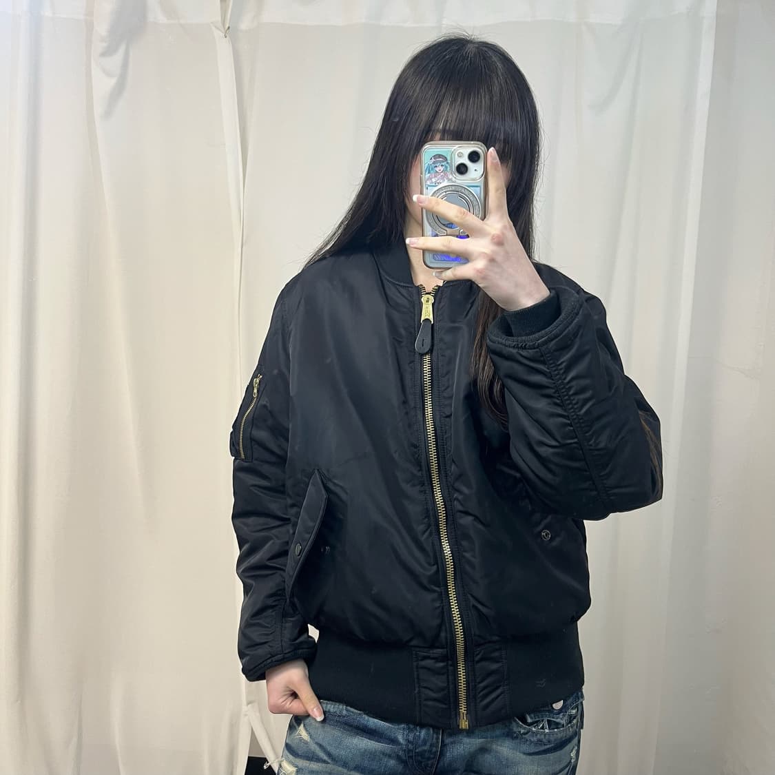 Alpha Industries reversible black MA-1 상품이미지1