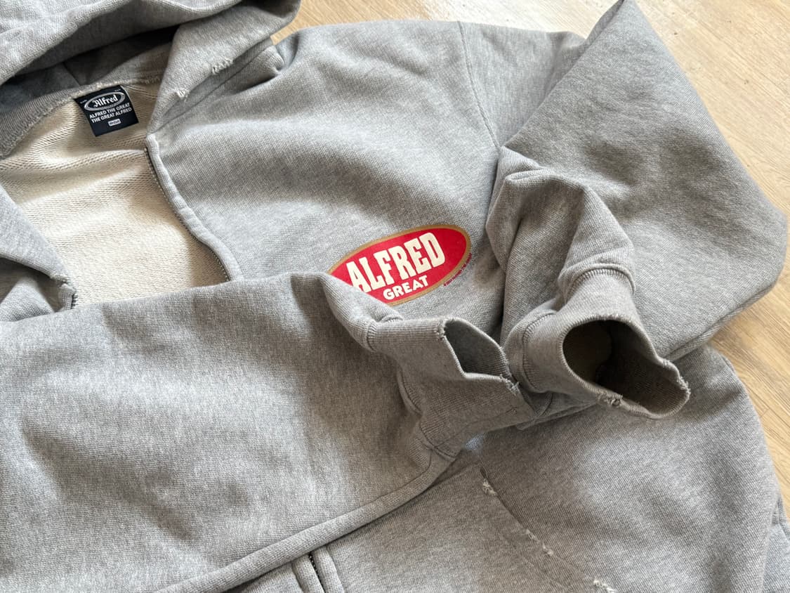 알프레드 Alfred 후드집업 VTG AFRD BLUNT ZIP-UP H 상품이미지6