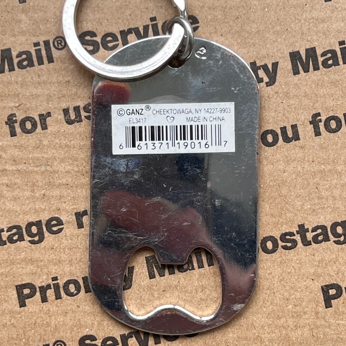 90s vtg Beer Bottle Opener Keyring 상품이미지2