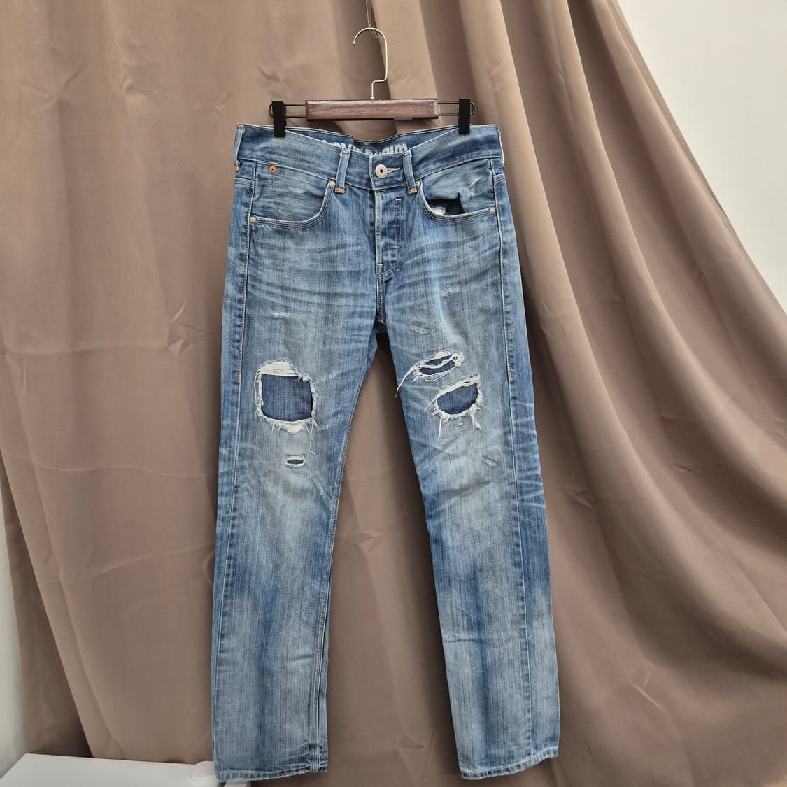 리바이스 522 슬림 스트레이프 핏 데님 팬츠 32 상품이미지3