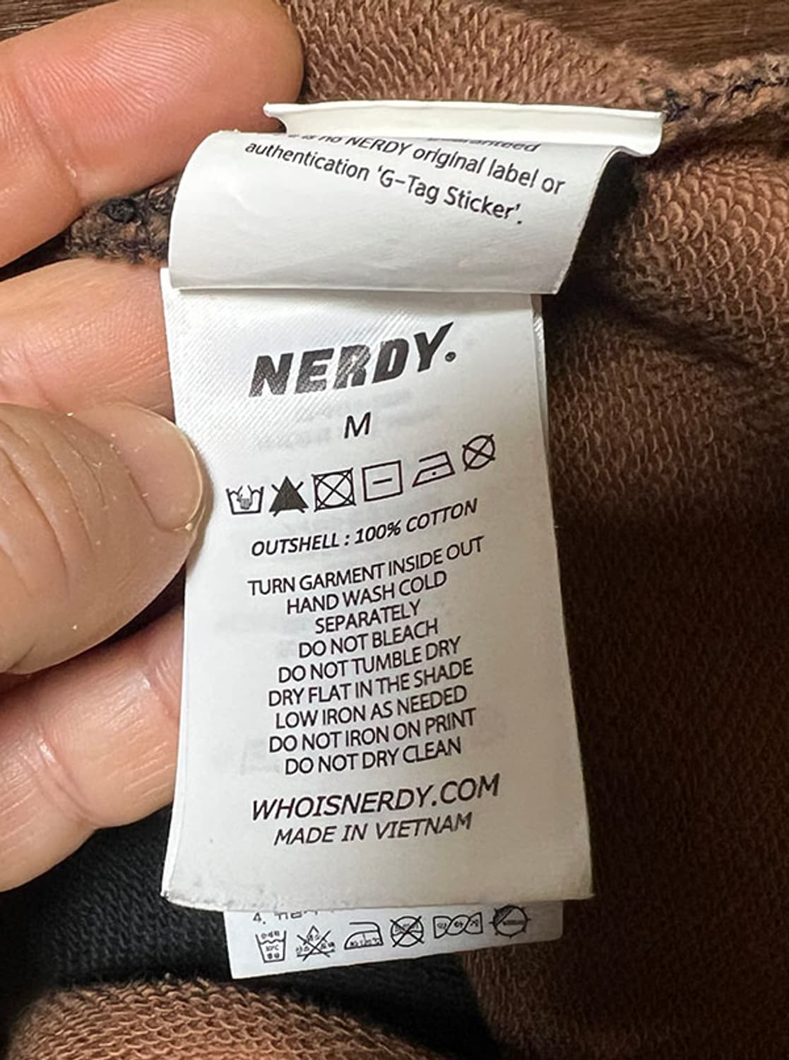 NERDY 널디 남자 그라데이션 맨투맨 오버핏 XL 105 상품이미지6