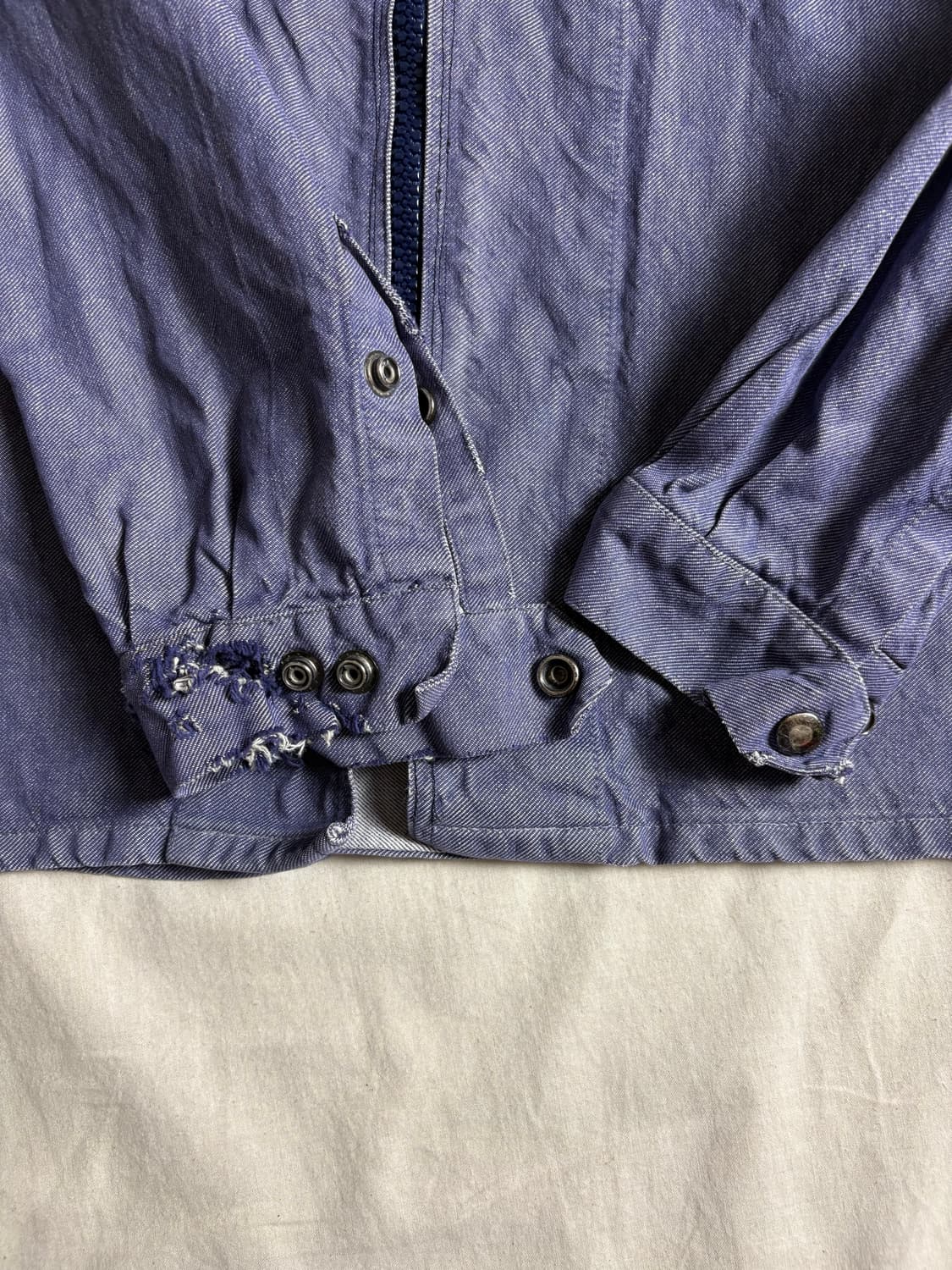 70s 프랑스 해병 데님 워크자켓 S 상품이미지5