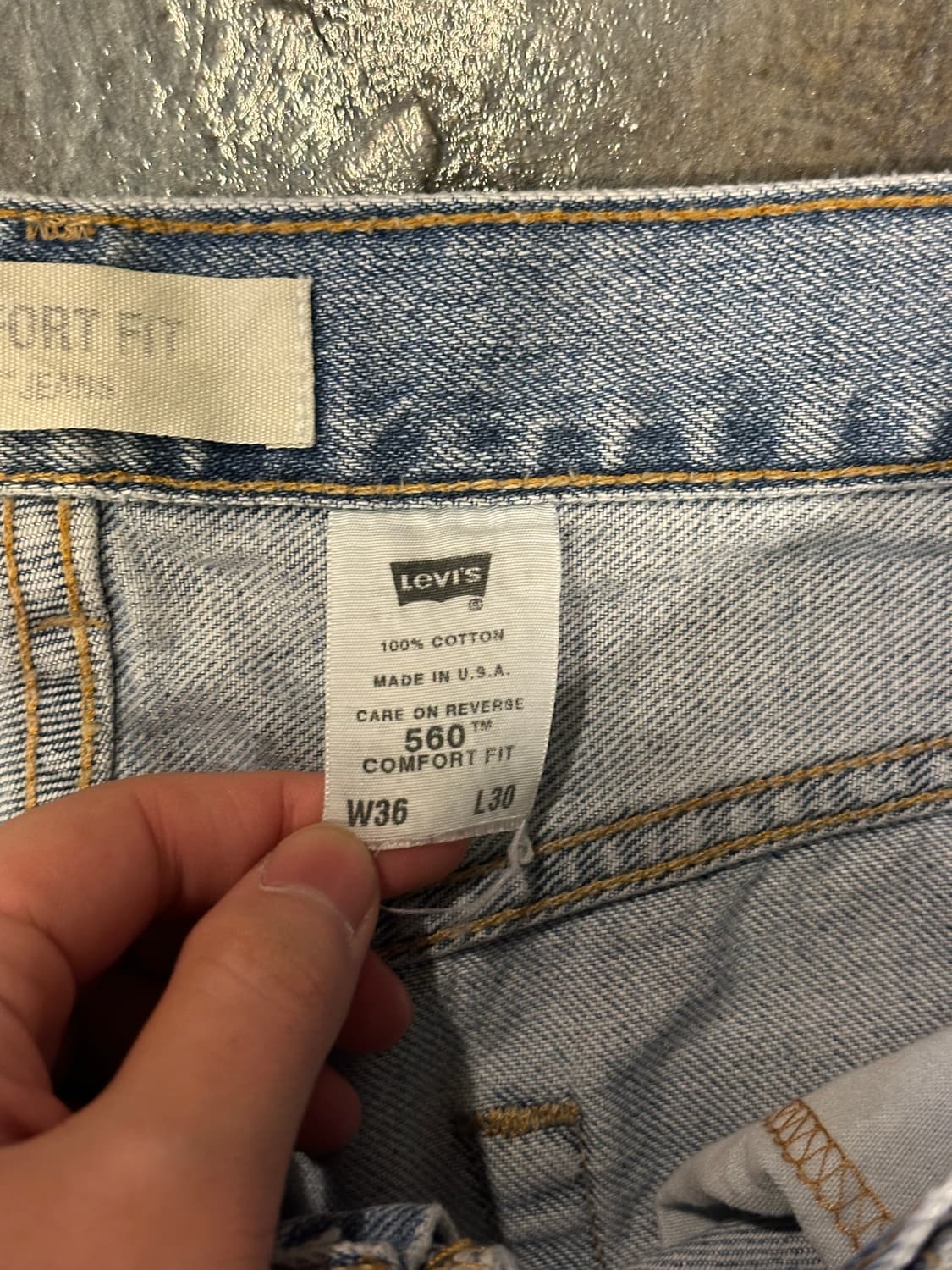 리바이스 560 made in USA W36 L30 상품이미지4