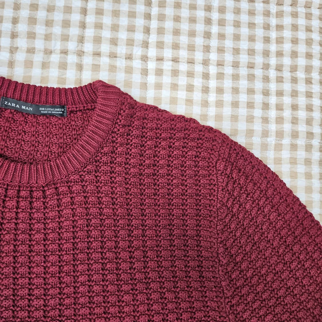 자라 와플 긴소매 니트 남자100 상품이미지3