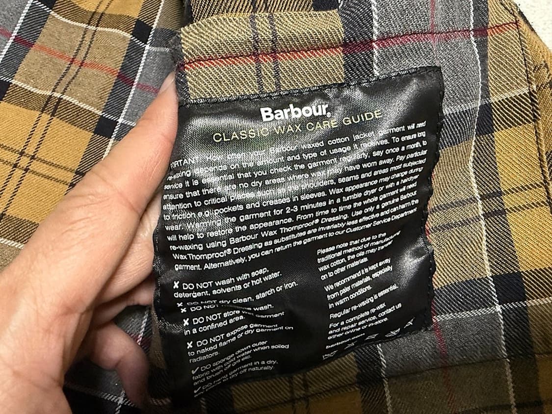바버 인터네셔널 오리지날 왁스 자켓 남성용 105사이즈 상품이미지7