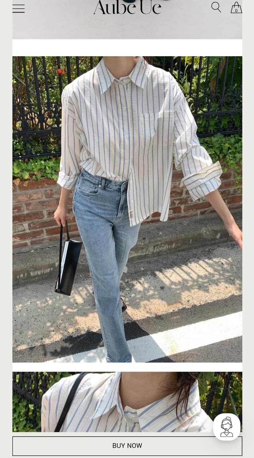 오브유이.코튼 셔츠 상품이미지2