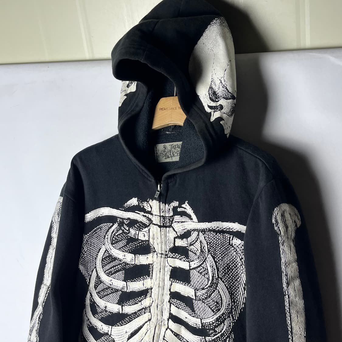 [Fine mess] 파인메스 펑크 스켈레톤 후드집업 상품이미지3