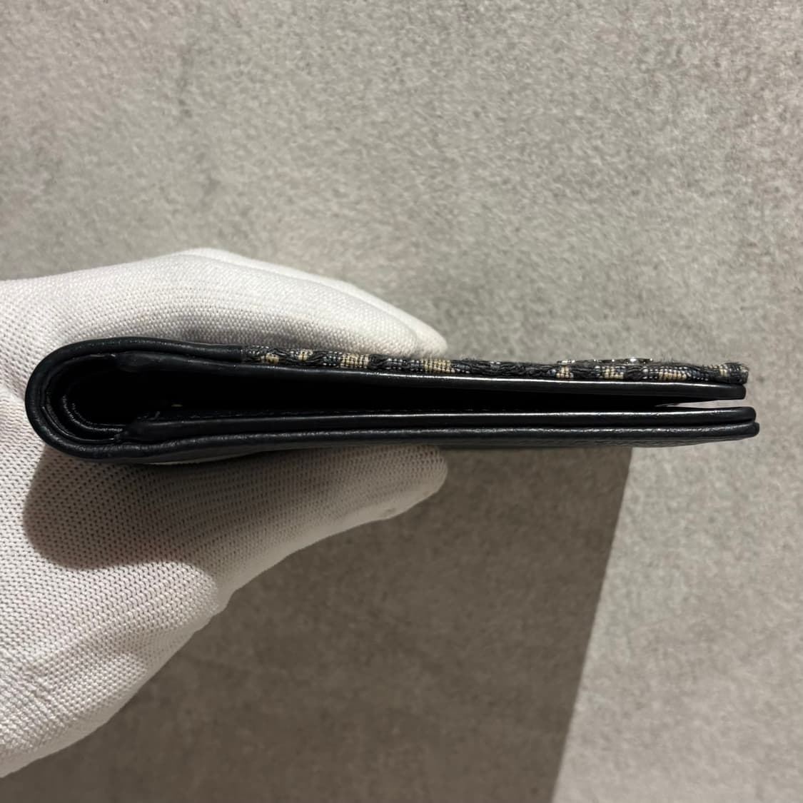 A+ OS사이즈 디올 오블리크 새들 반지갑 베이지 상품이미지4