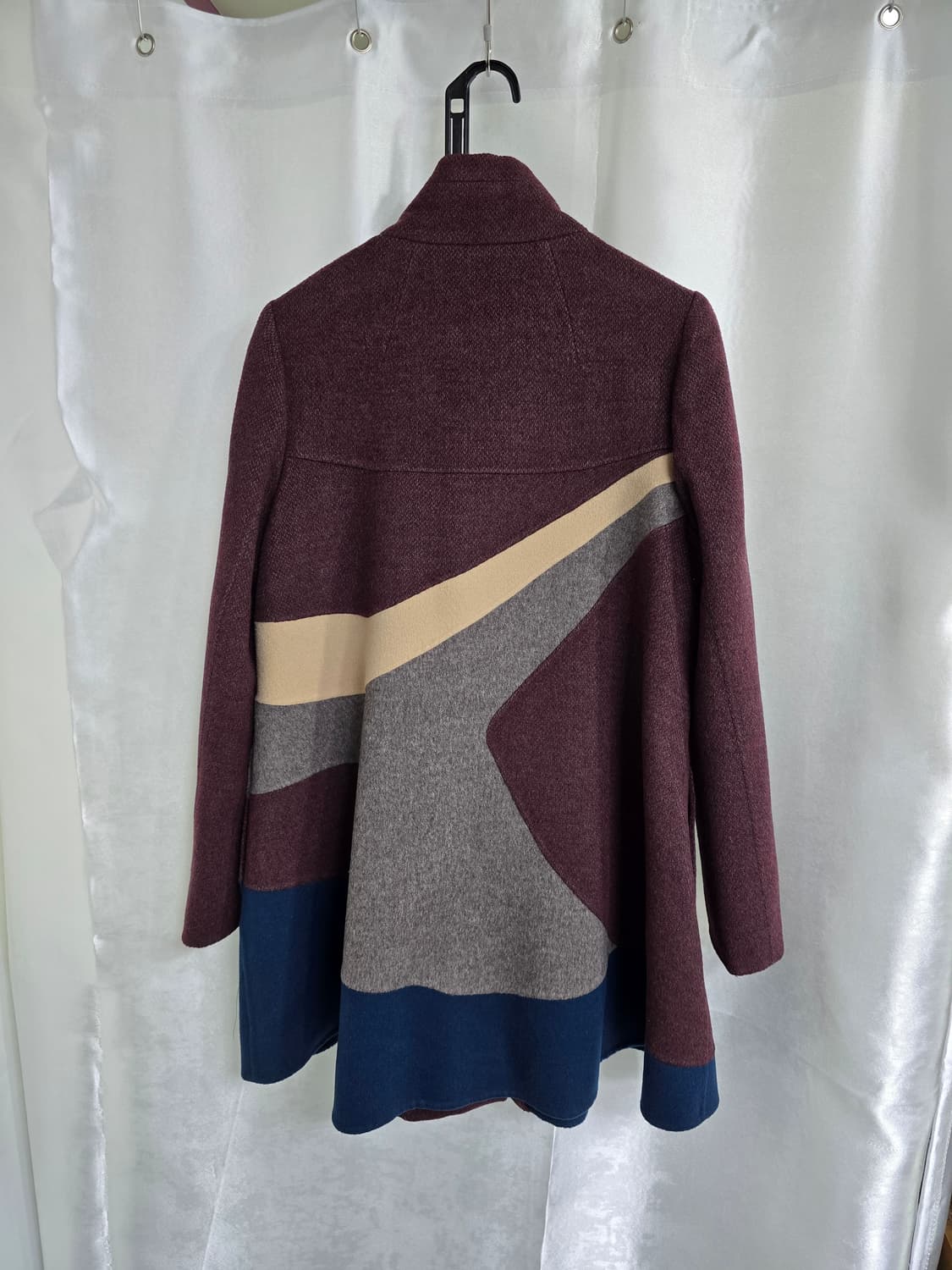 SJSJ 컬러 블록 핸드메이드 울코트 (1761) 상품이미지2