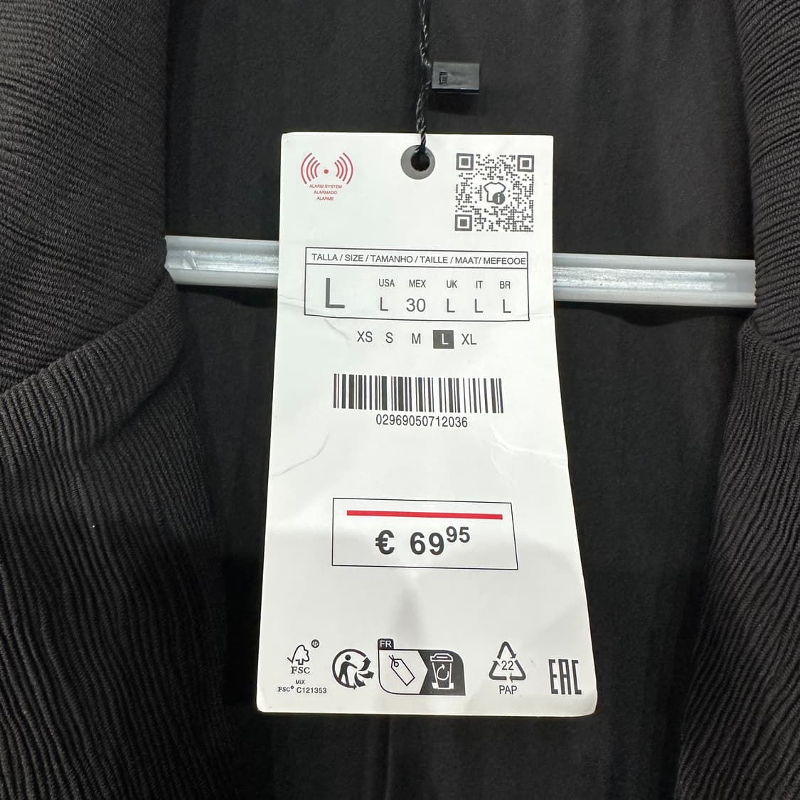 자라 오버핏 주름 블레이저 자켓 100-105 상품이미지4