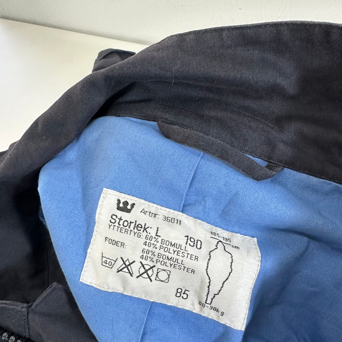 L-XL GERMAN ARMY 독일군 네이비 야상자켓 상품이미지6