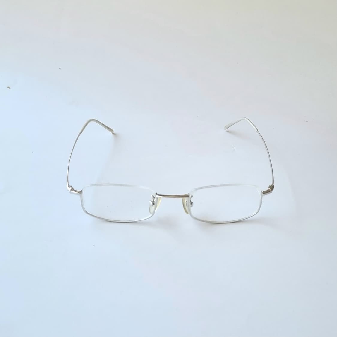데드스탁 실버 메탈 하프 림리스(언더림) 안경테 744 상품이미지2