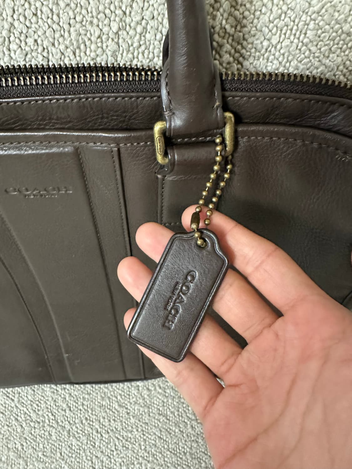 코치 브라운 가죽 서류가방, 브리프케이스 팝니다 상품이미지3