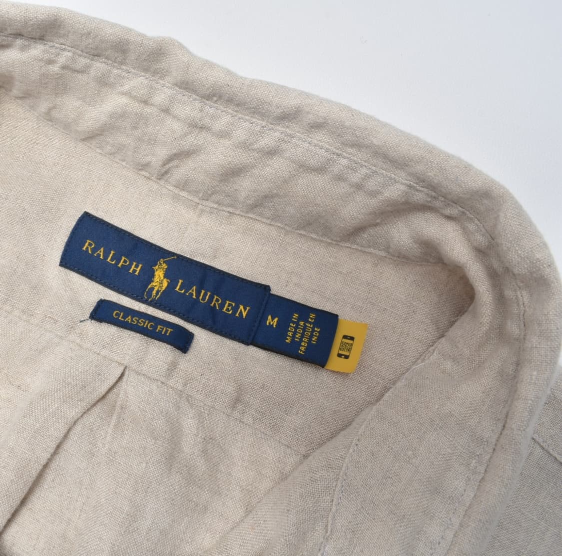 폴로 랄프로렌 최신형 큐알라벨 린넨 셔츠 남방 M N0786 상품이미지8