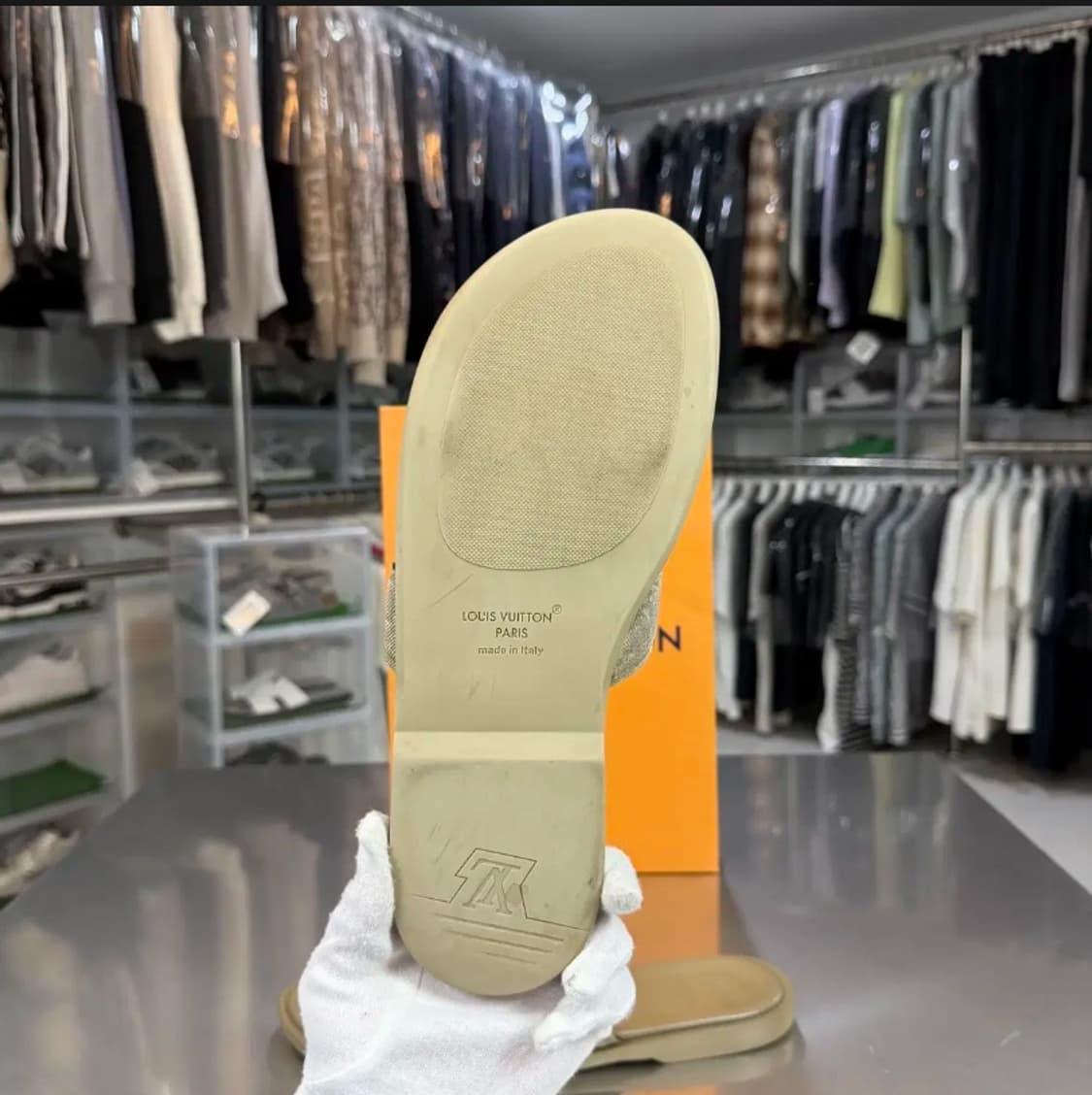 [정품] 루이비통 모노그램 베이지 샌들 275 상품이미지3