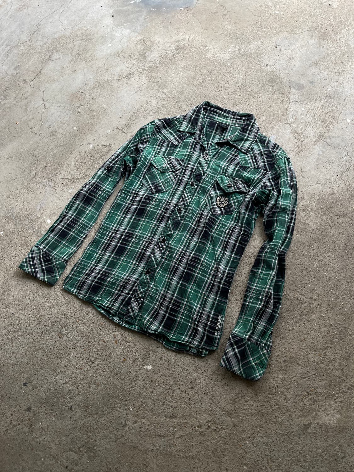 (Russ.k)punk check slim shirts 상품이미지2