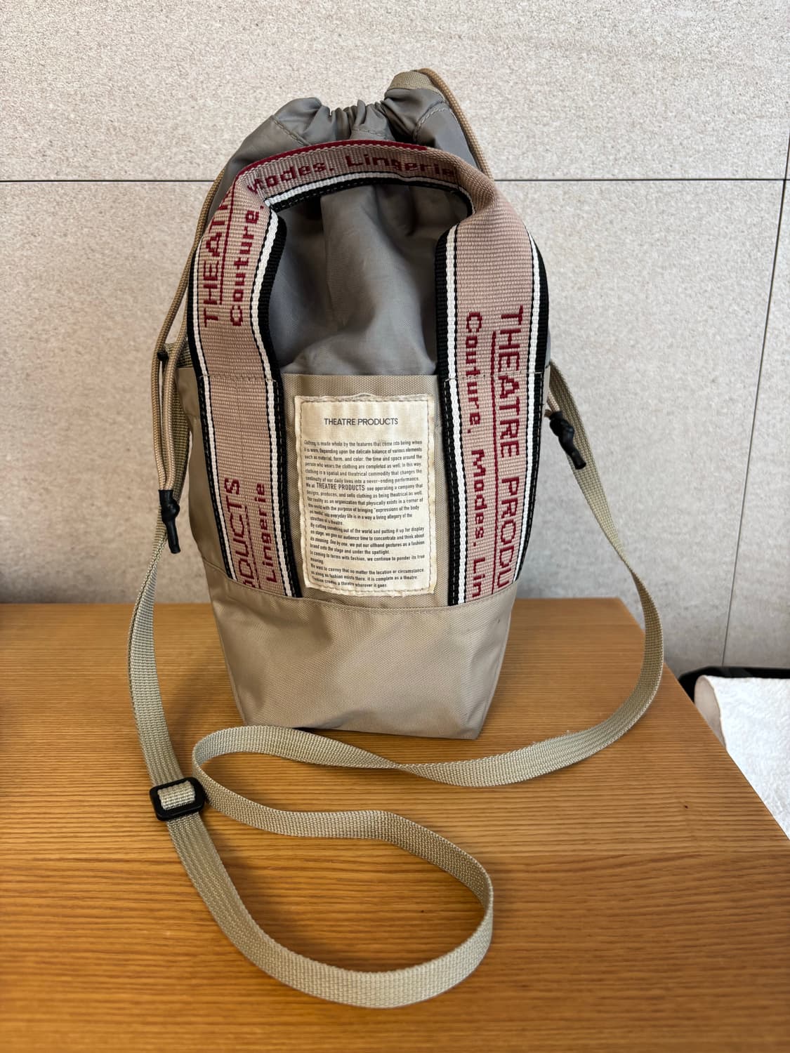 일본 THEATRE PRODUCTS 드로우스트링 크로스백 상품이미지1