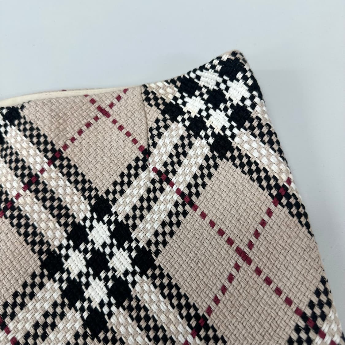 버버리 사선 체크 트위드 스커트 상품이미지3