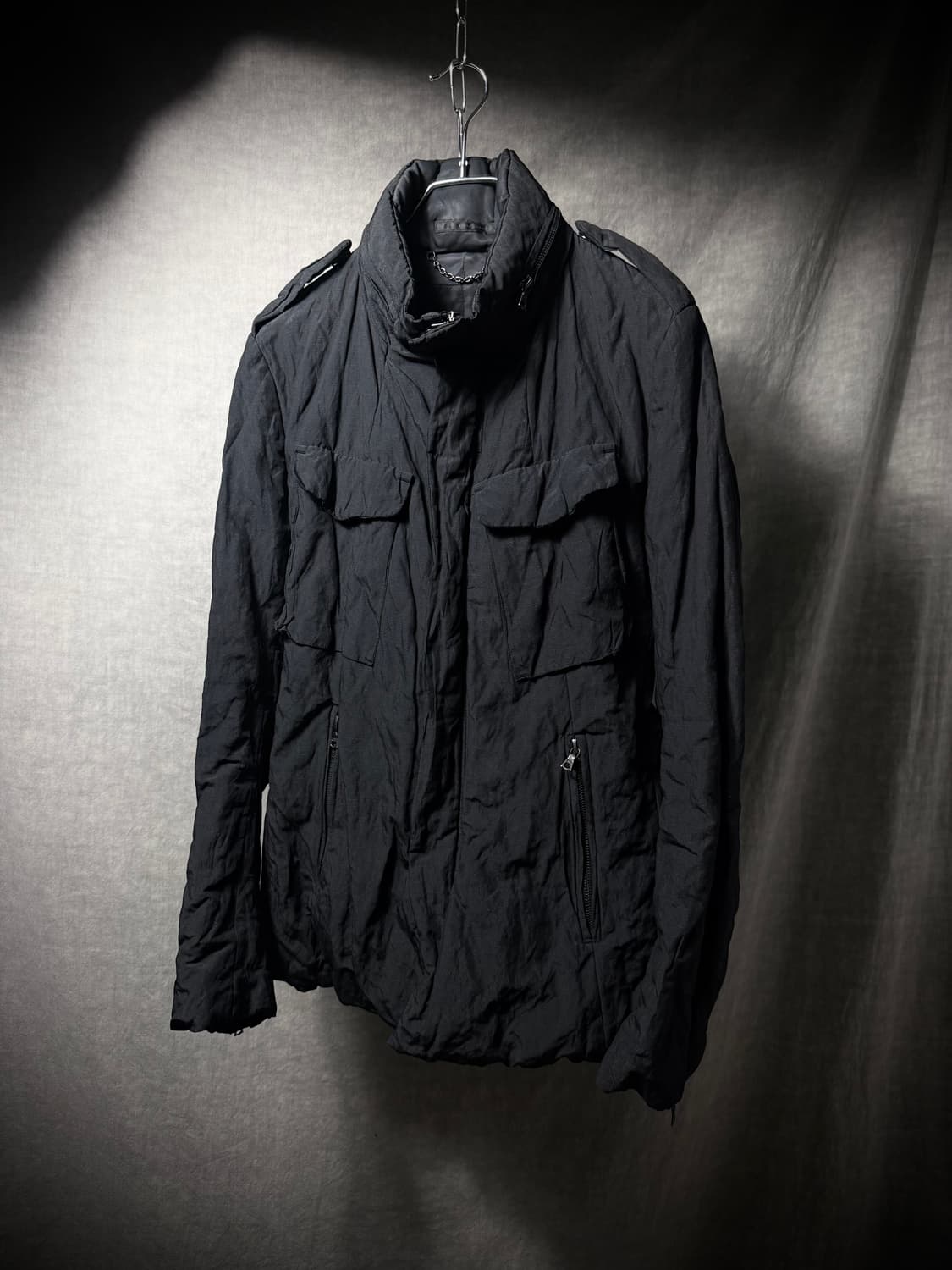 The Viridi Anne Crinkled Field Jacket    상품이미지1