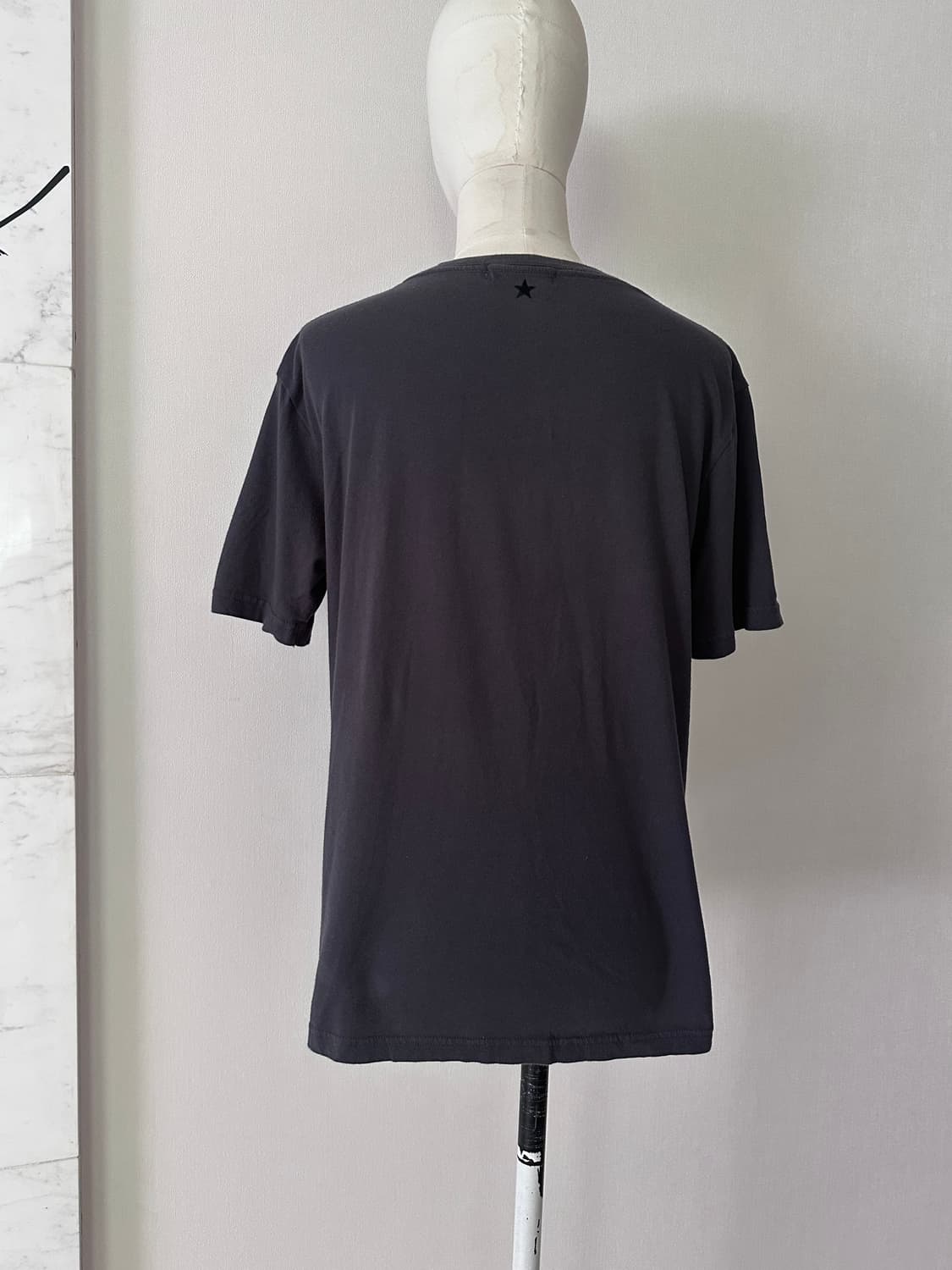 Beams heart navy grey cotton top 상품이미지3