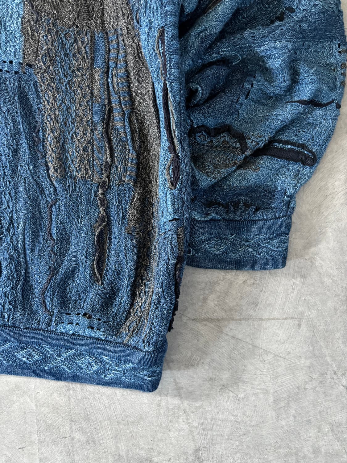 Coogi 쿠지 블루 3D 케이블 니트  상품이미지7