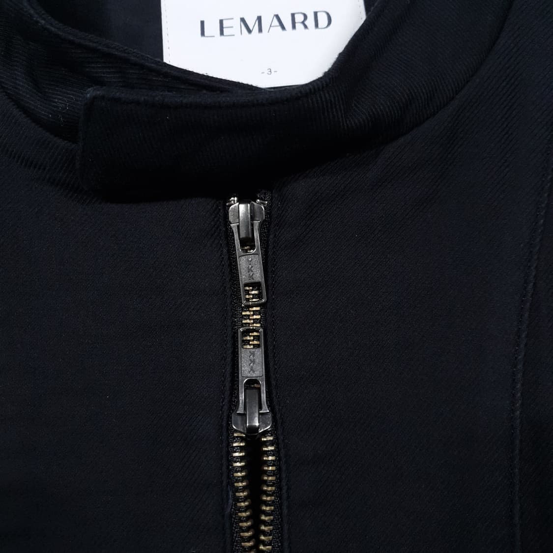 실측 XL) 르마드 신형 23ss 바이커 숏 자켓 투웨이 집업 블랙 상품이미지5