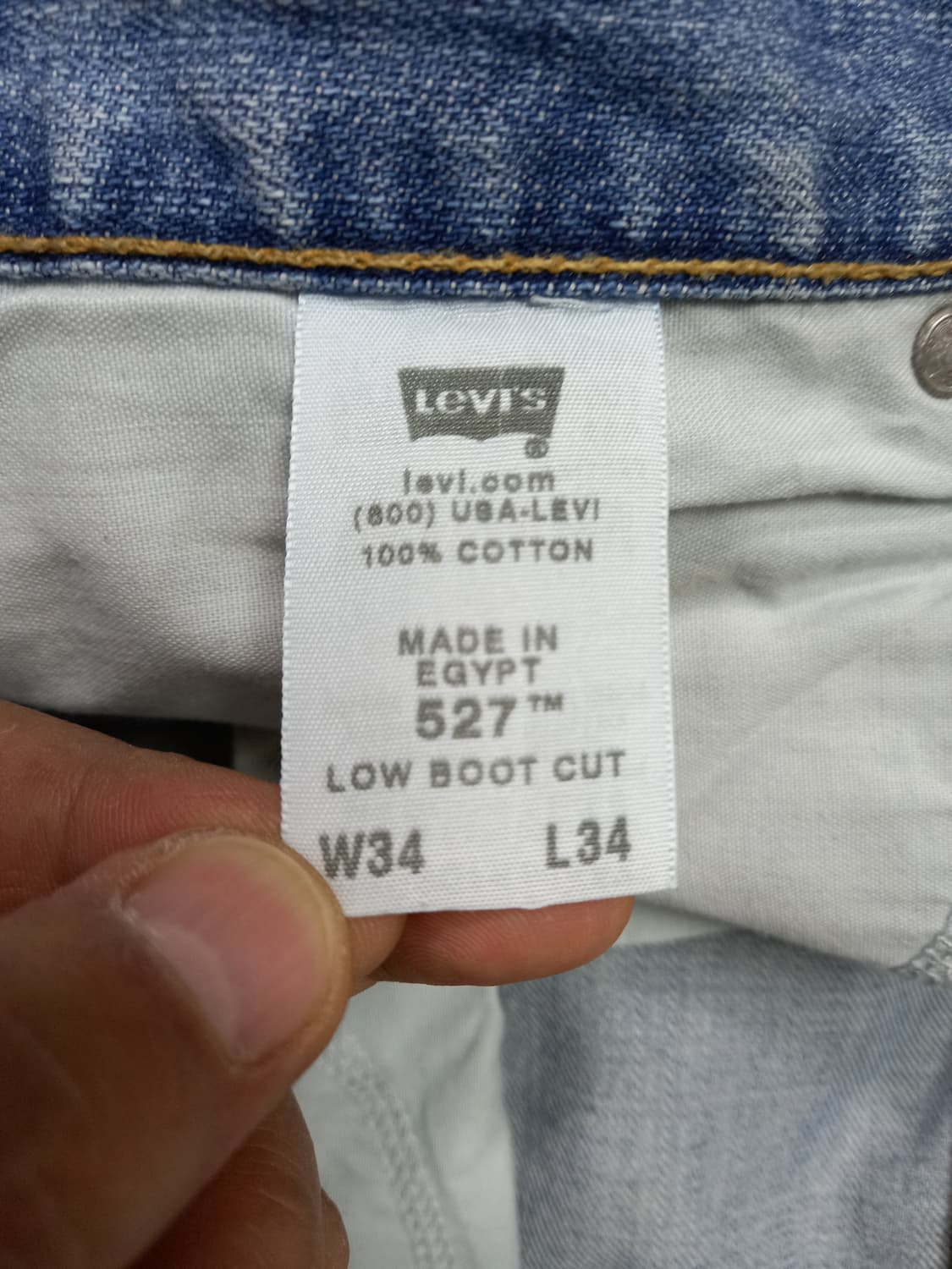 34 90's 리바이스527 Egypt 부츠컷 연청 34-592 상품이미지9
