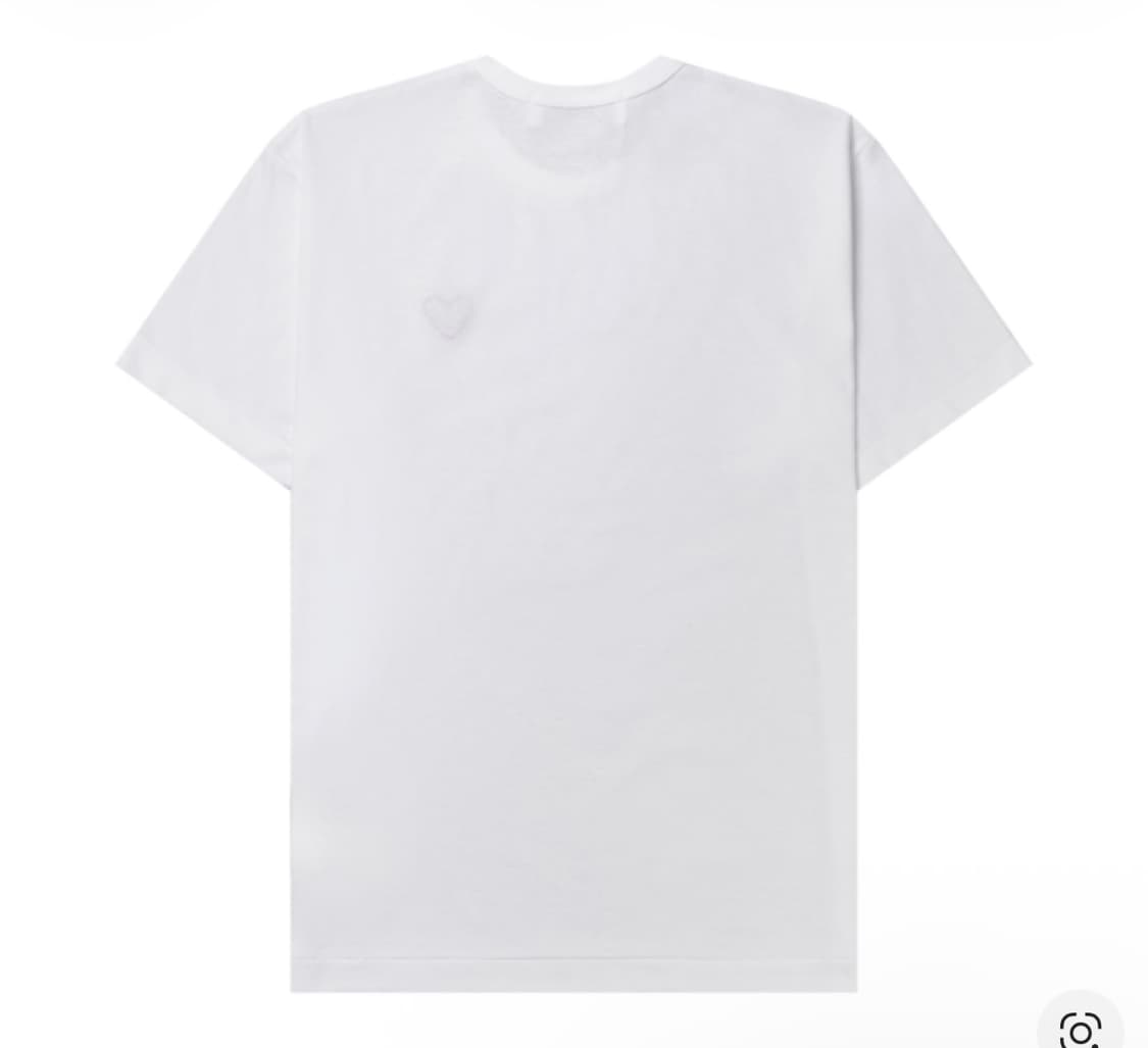 꼼데가르송 레드 와펜 반팔 화이트 M 상품이미지2