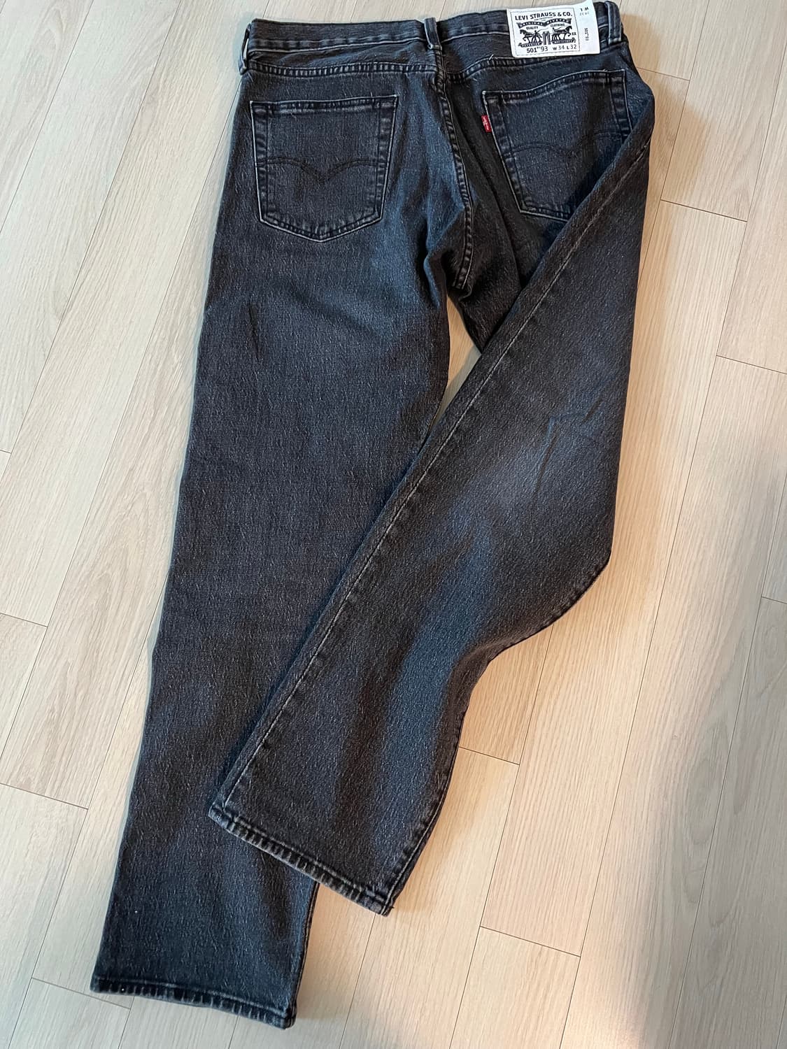 리바이스 501‘93 스트레이투 핏 블랙 데님 상품이미지2