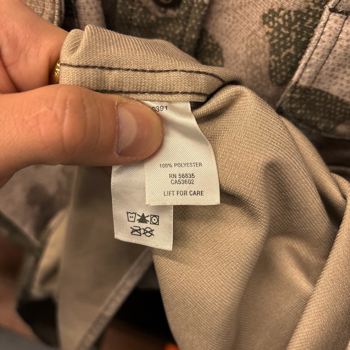 90s 카벨라스 데저트카모 플란넬 워크 셔츠 플랩포켓 N1037 상품이미지9