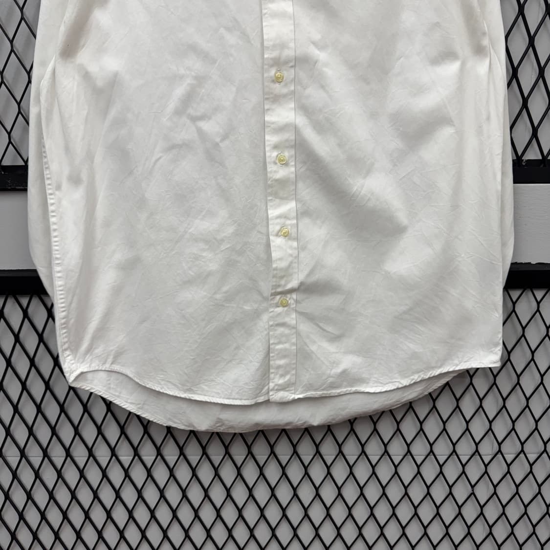 폴로 랄프로렌 솔리드 긴팔 셔츠 브라운 포니 포인트 화이트 상품이미지4