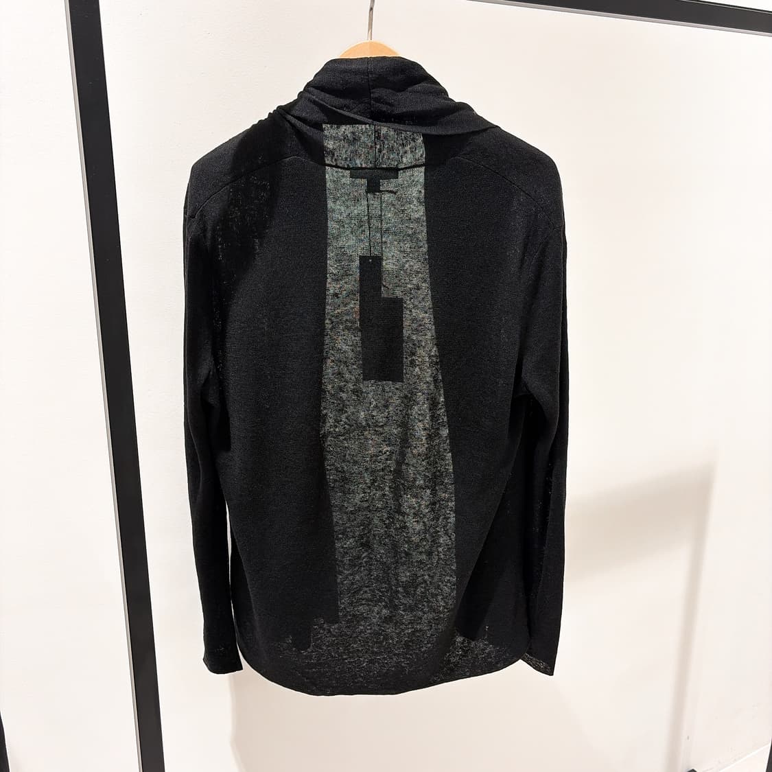 (정품/새상품) 제임스펄스 여성 블랙 린넨 숄 가디건 상품이미지3