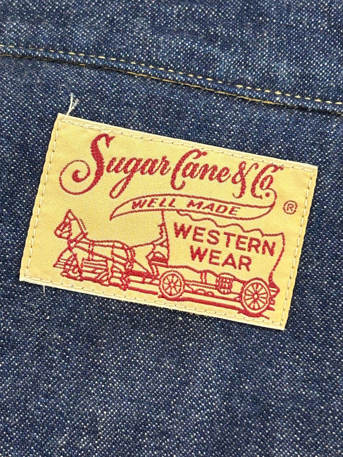 Sugar Cane 데님 웨스턴 셔츠 상품이미지8