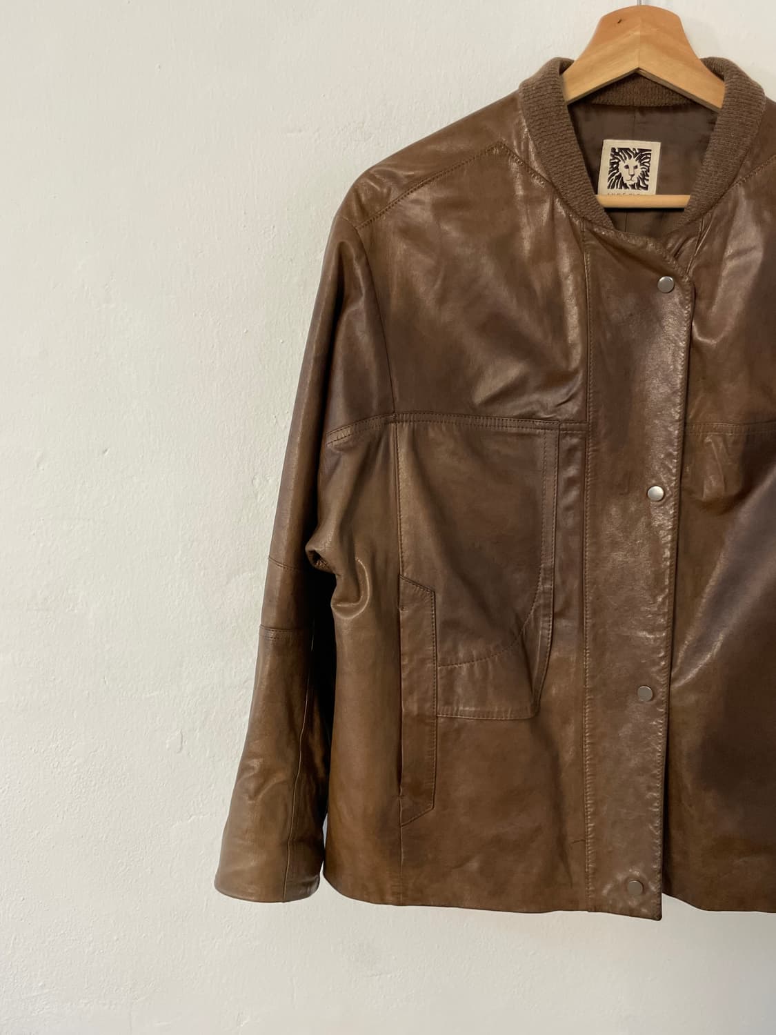 앤클라인 레더 자켓  상품이미지3