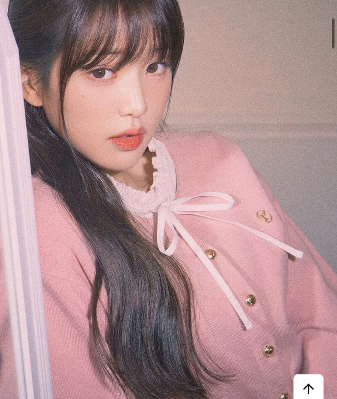 로라로라 ROUND VOLUME SLEEVE CARDIGAN PINK 상품이미지1