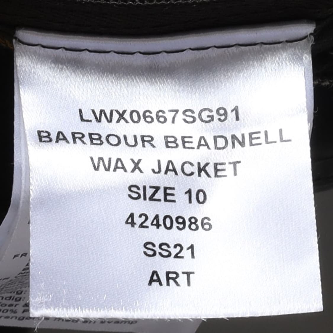 바버 Barbour Beandell Waxed Jacket 상품이미지9